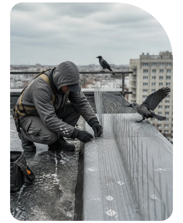 Защита от ворон под ключ в Мытищах по цене от 5078 р. | Сенат-Мтщ